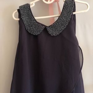 Navy Blue Blouse
